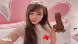 免費線上成人影片,免費線上A片,台灣Swag主播princessdolly扮演女護士幫你治療陽痿
